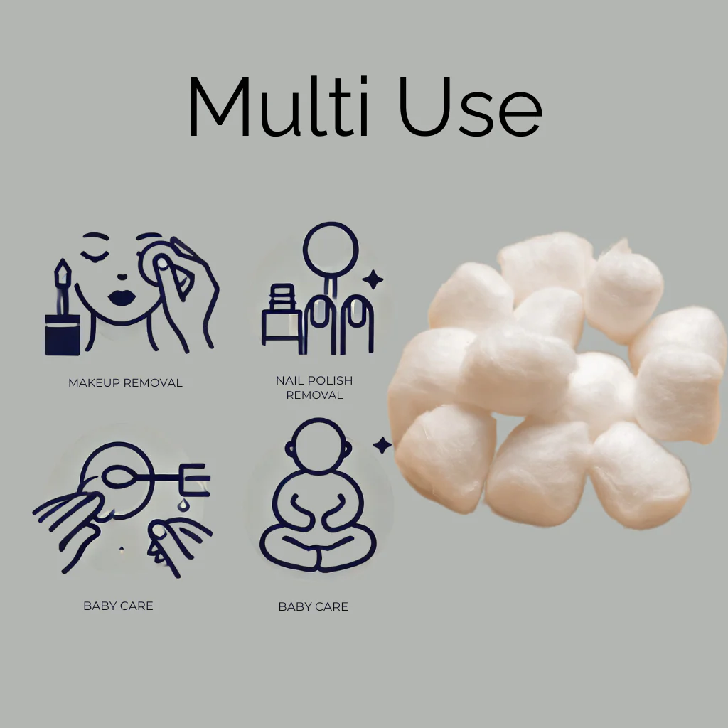 Cotton Balls – white, 120’s - Image 4