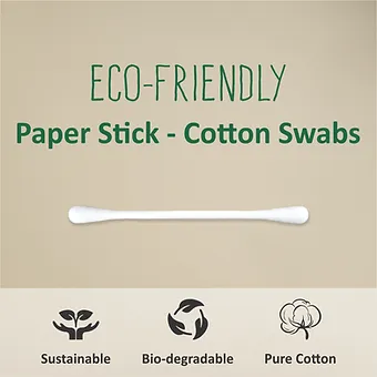 Eco Friendly Cotton Buds/ Swabs (300 Sticks in a Jar) - Image 4