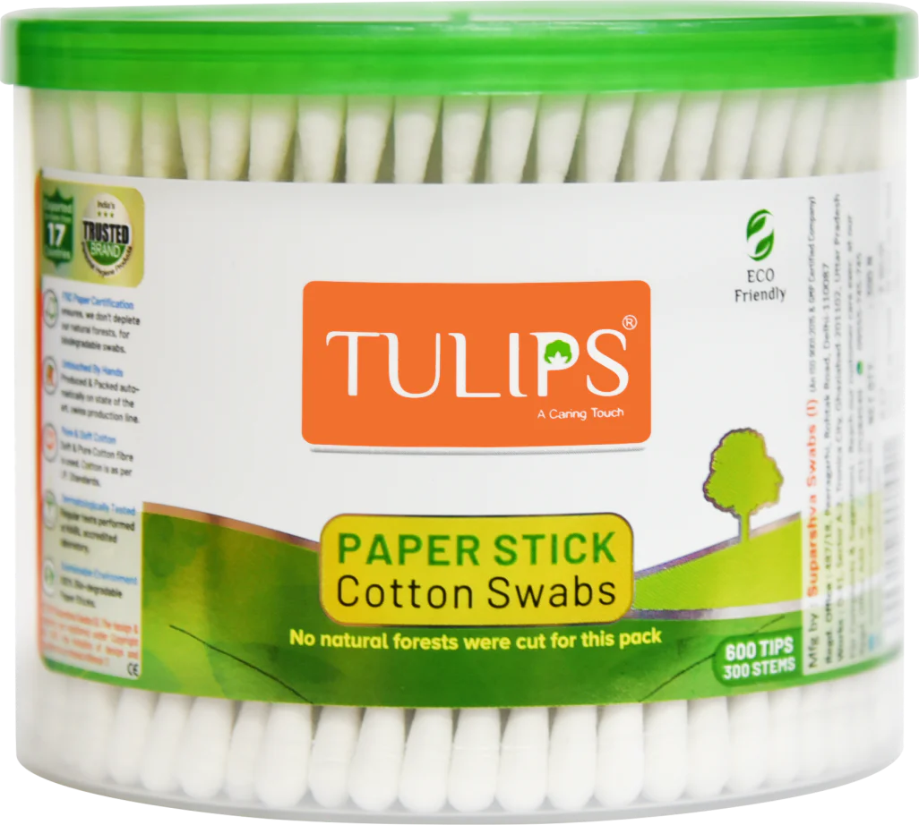 Eco Friendly Cotton Buds/ Swabs (300 Sticks in a Jar) - Image 6