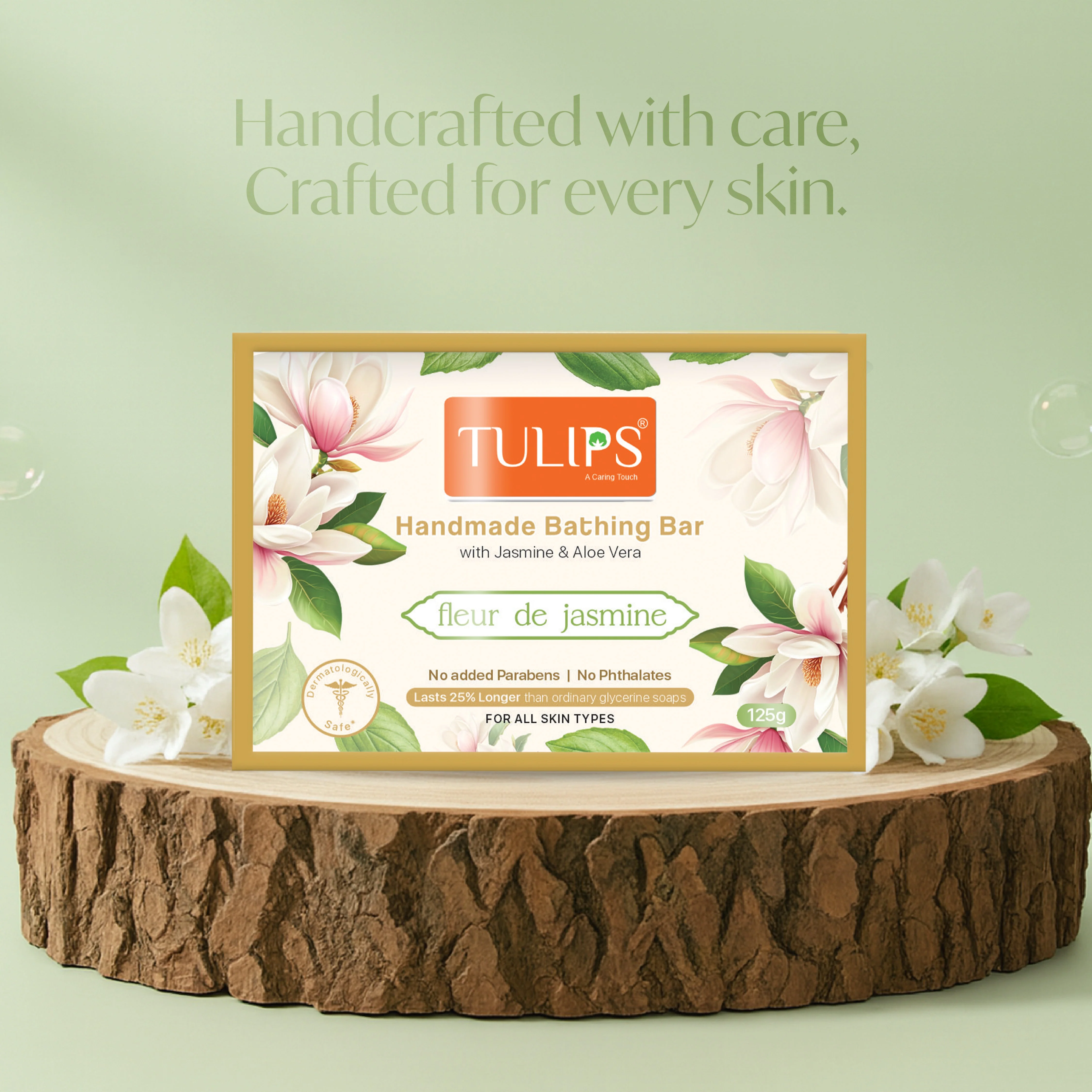 Handmade Bathing Bar - fleur de jasmine (125 G) - Image 7