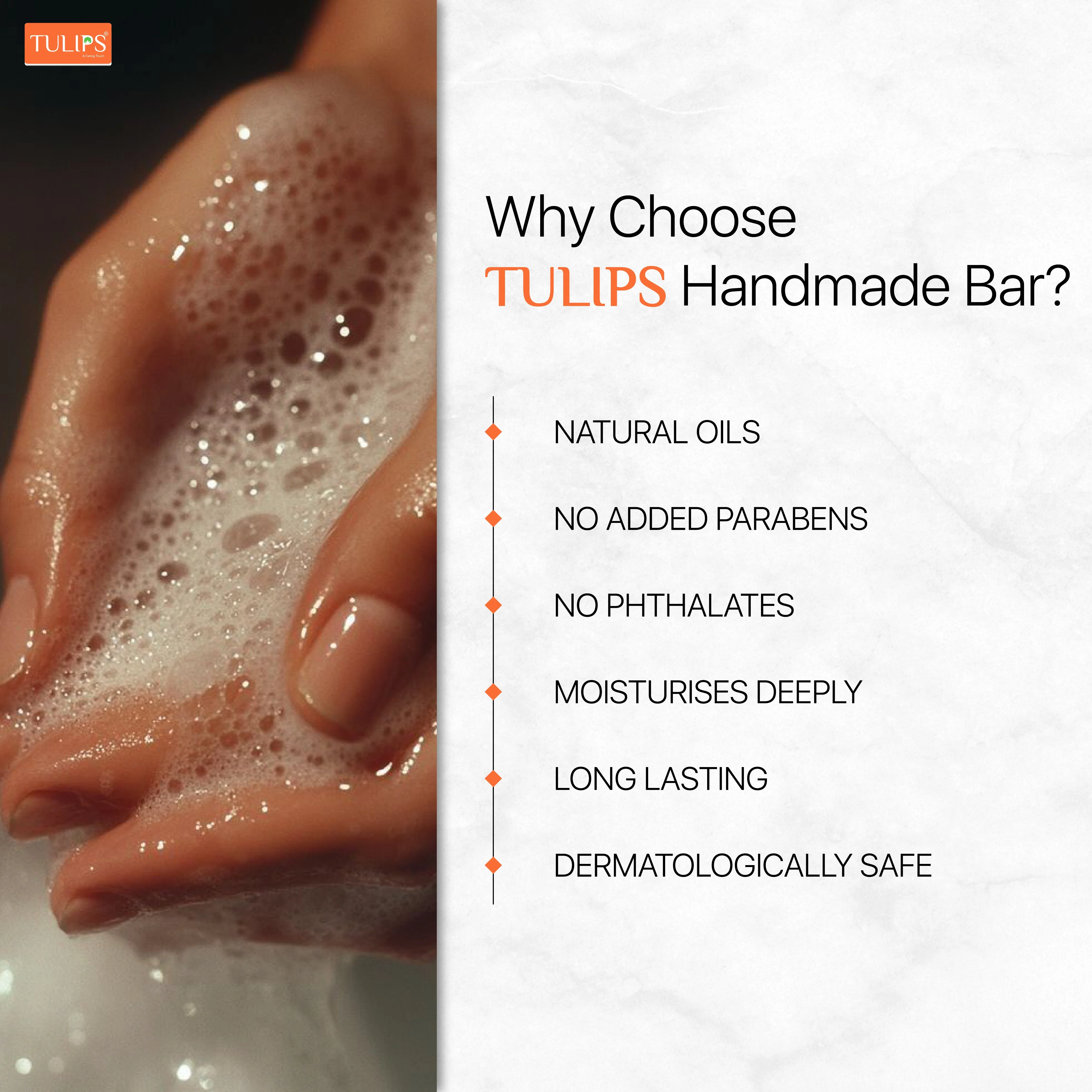 Handmade Bathing Bar - spiced orange & cedarwood (125g) - Image 4