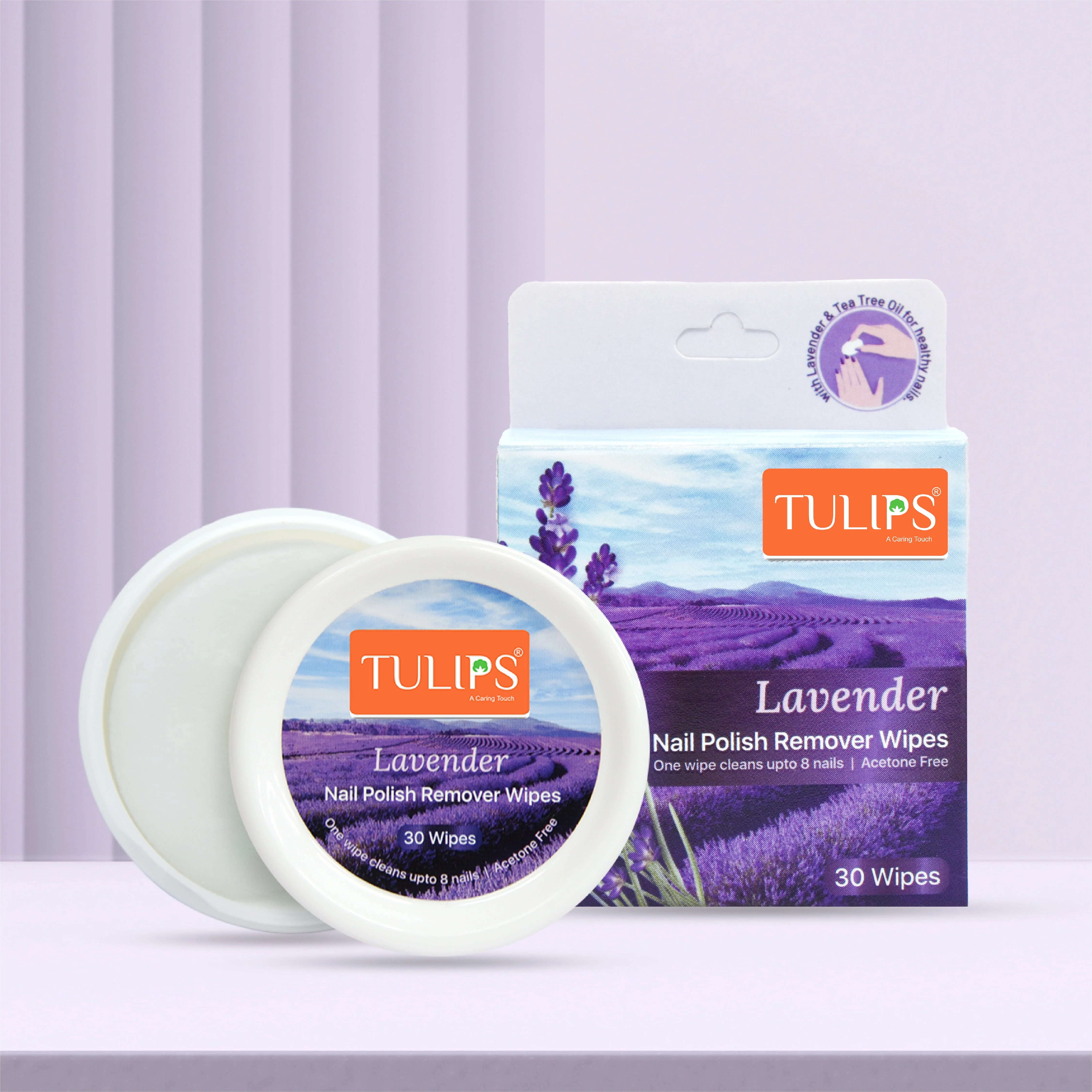 Nail Polish Remover 30 Wipes - Lavender - Image 4