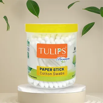 Premium Eco Friendly Cotton Buds/ Swabs (100 Sticks in a Jar) - Image 5