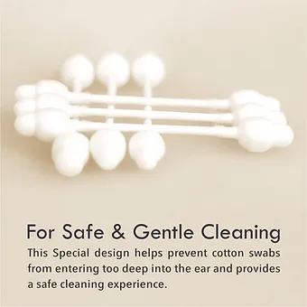 Eco Friendly Cotton Ear Buds- Cotton Swabs (50 Sticks in a Box) - Image 4