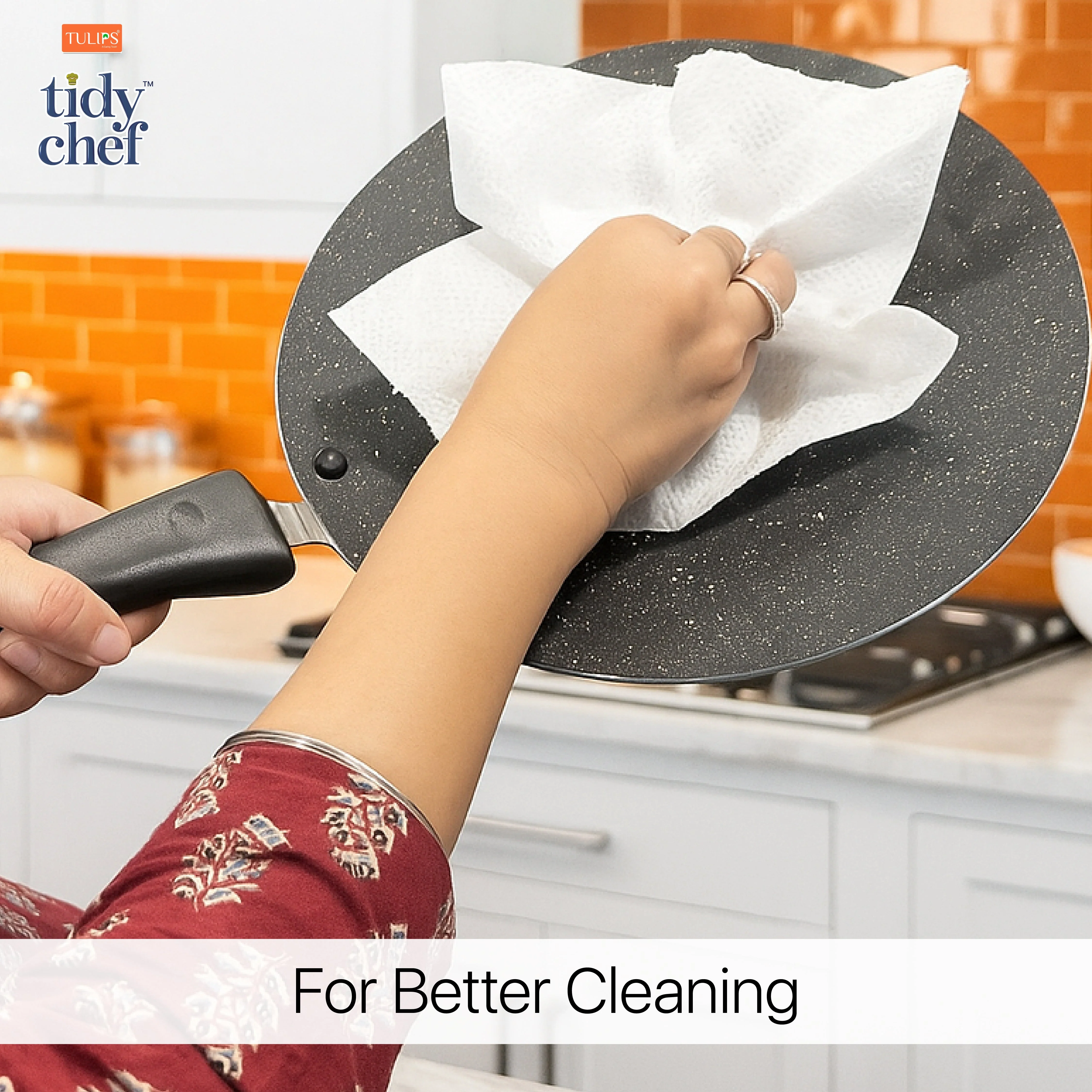 Tidy Chef Paper Kitchen Towels/Roll (60 Pulls, 2 ply) - Image 5