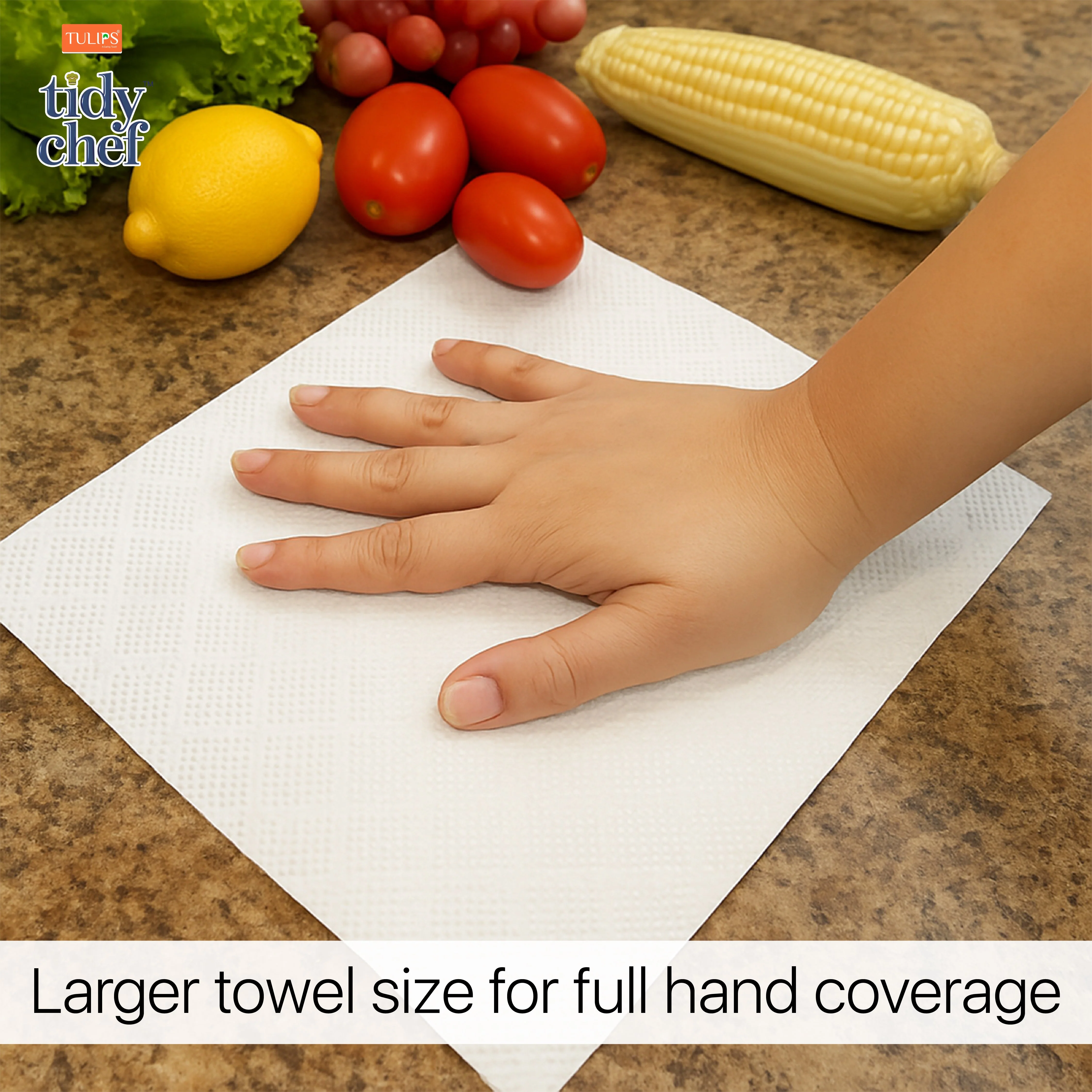 Tidy Chef Paper Kitchen Towels/Roll (80 Pulls, 2 ply) - Image 7