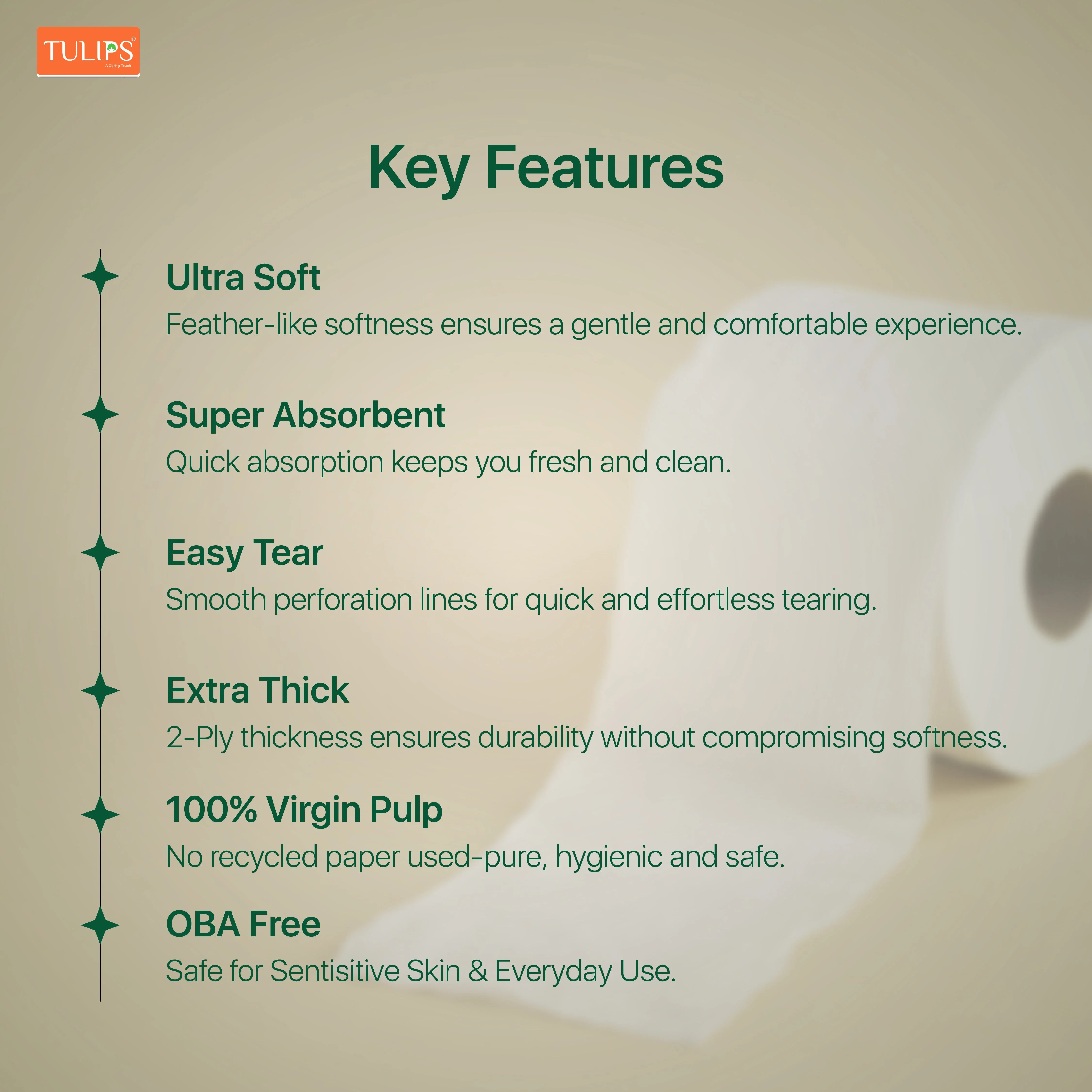 Toilet Roll (200 Pulls I 2 Ply | 10 Rolls) - Image 3