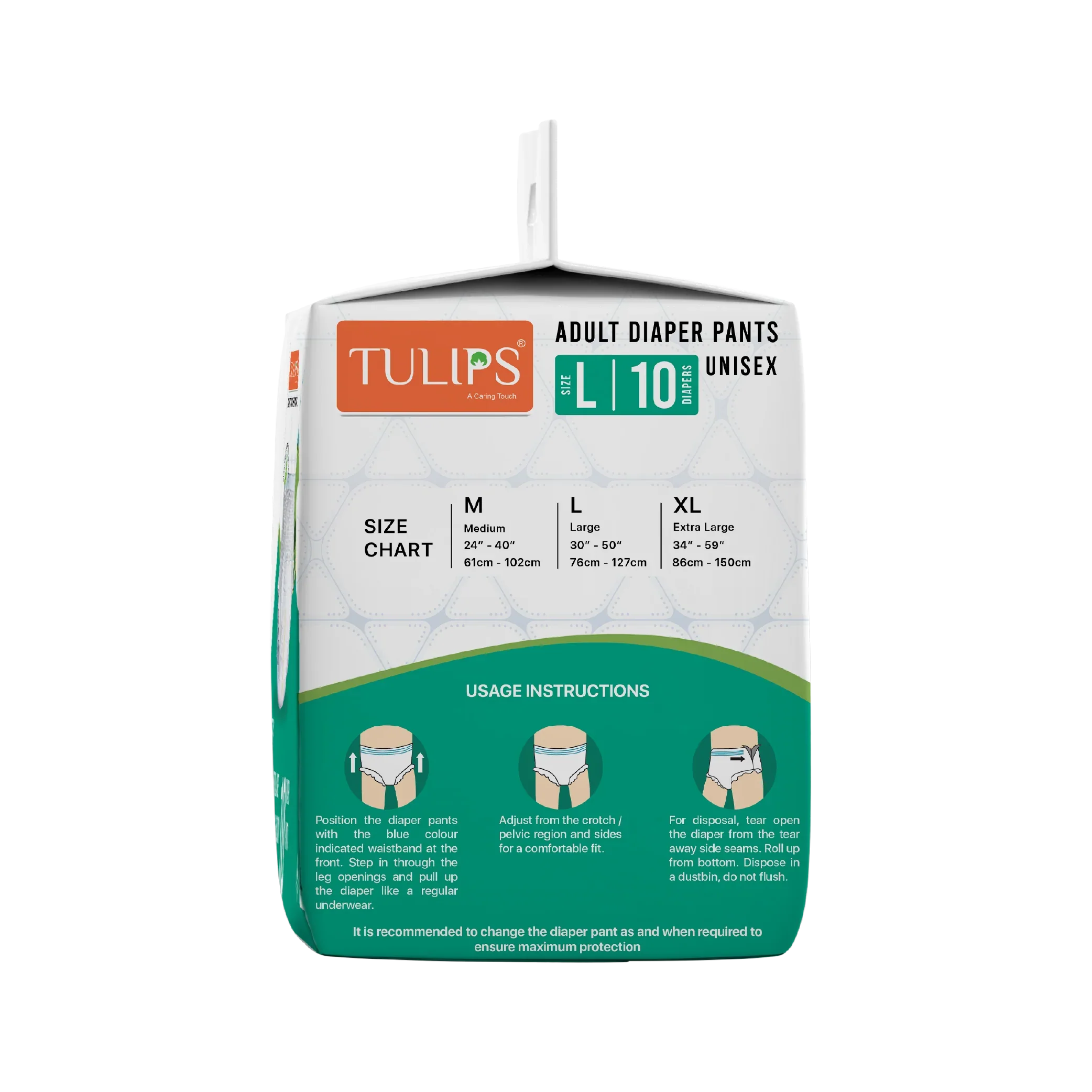 TULIPS Adult Diaper Pants - Size L | Leak Protection from Urinary Incontinence - Image 12