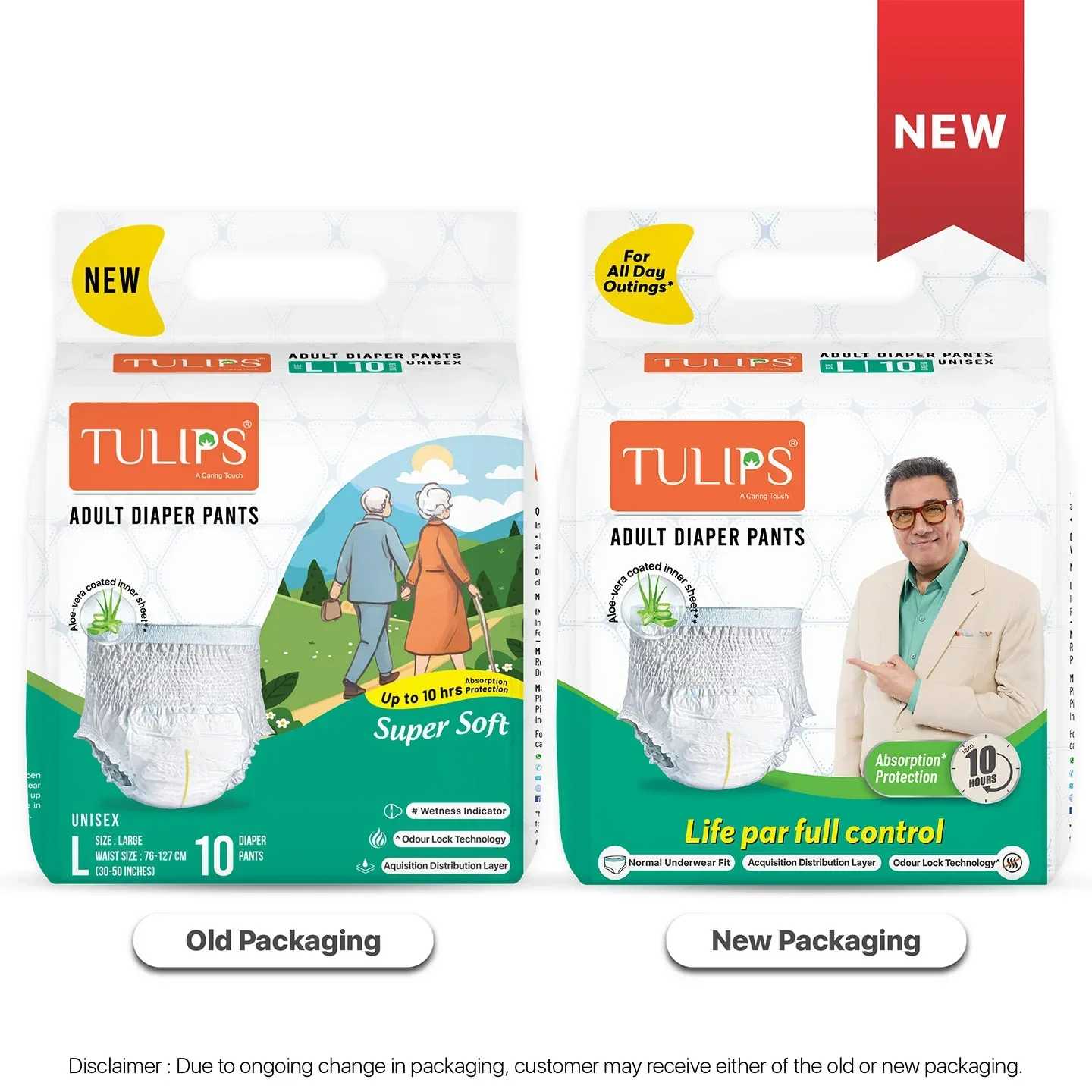 TULIPS Adult Diaper Pants - Size L | Leak Protection from Urinary Incontinence - Image 3