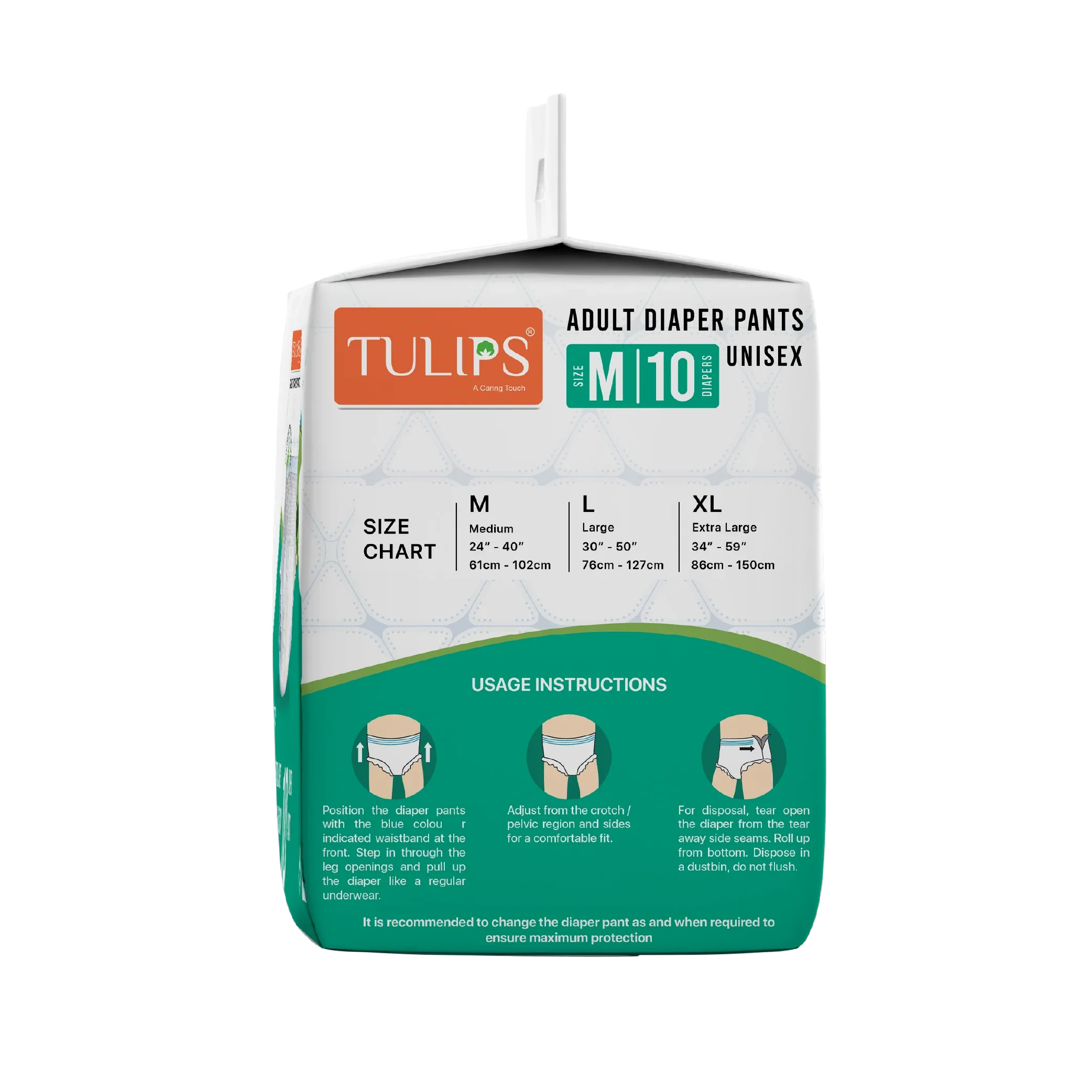 TULIPS Adult Diaper Pants - Protection from Urinary Incontinence (Medium) - Image 12