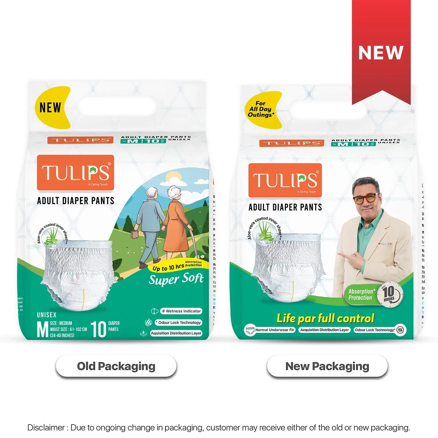 TULIPS Adult Diaper Pants - Protection from Urinary Incontinence (Medium) - Image 3