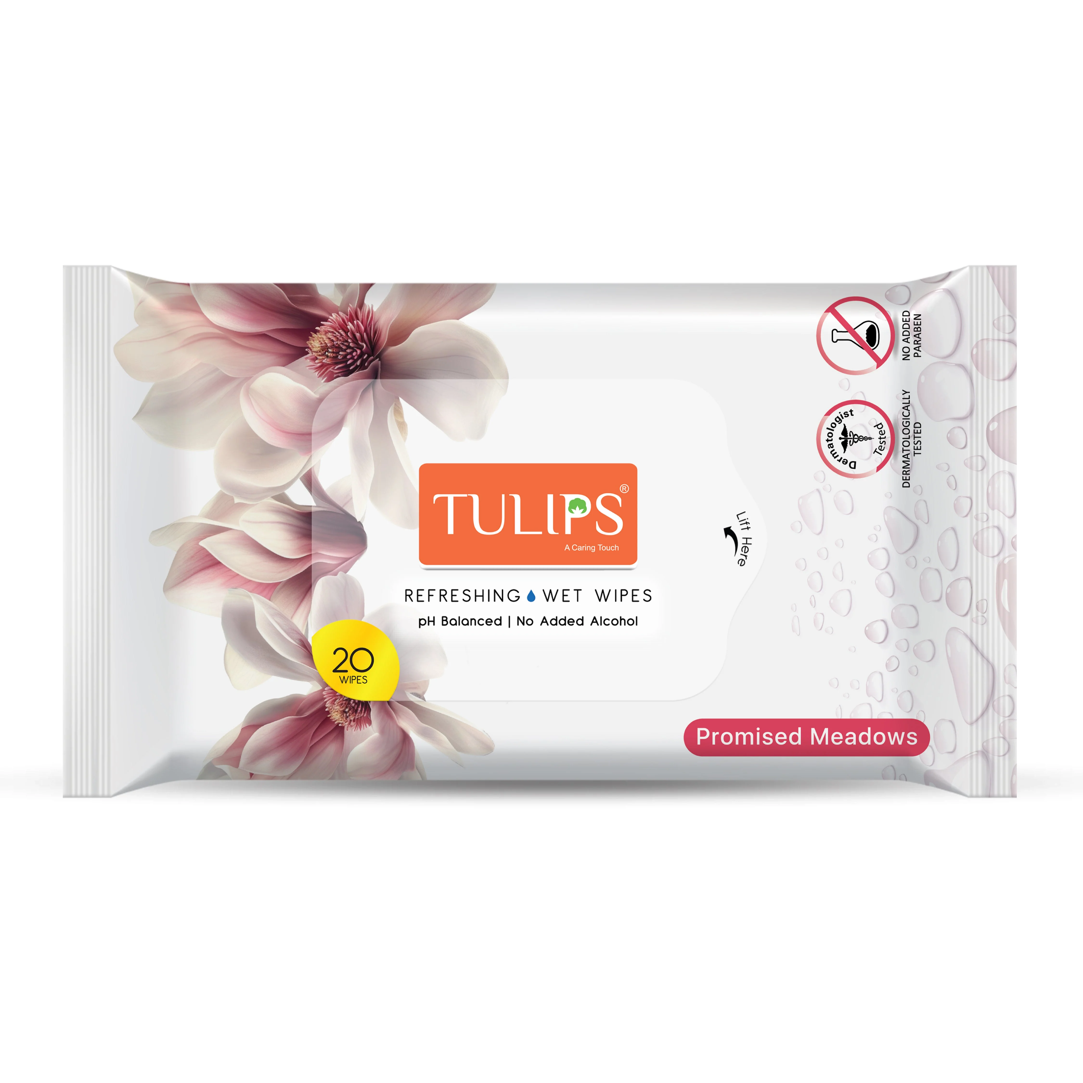 Tulips Refreshing Wet Wipes Promised Meadows (20 N) - Image 6