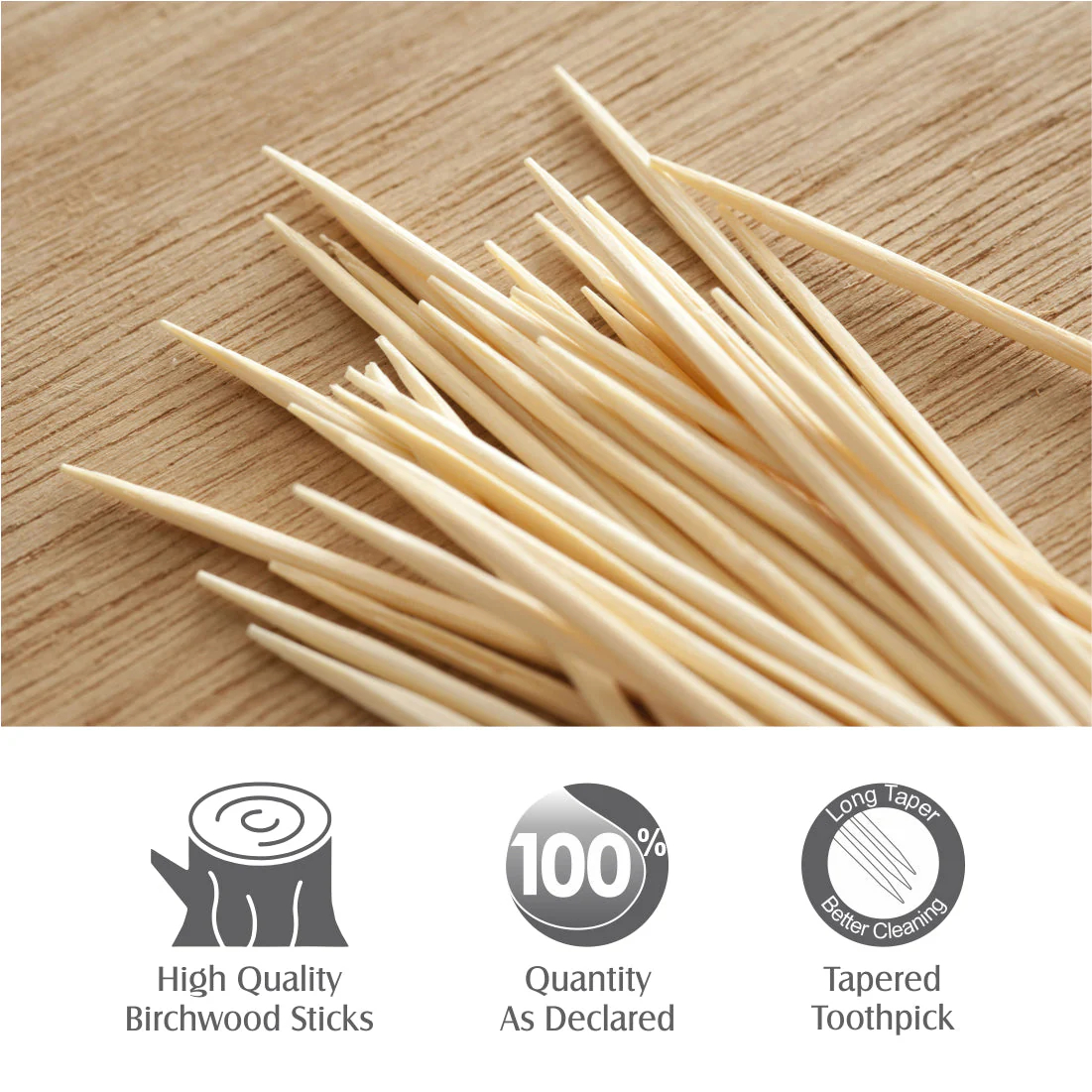 Wooden Toothpicks (240 Sticks in a Jar) - Image 3